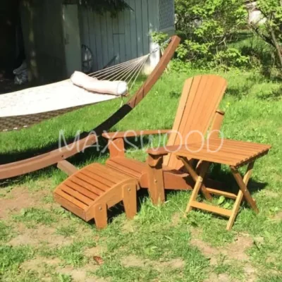 Складные кресла Адирондак из лиственницы 29 Кресло Адирондак светлый орех